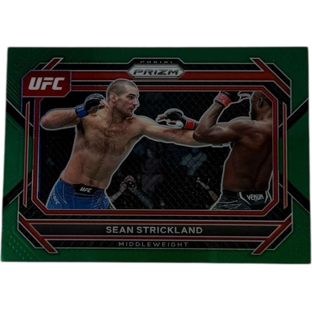 Sean Strickland 2023 Panini Prizm UFC Green Prizms MMA